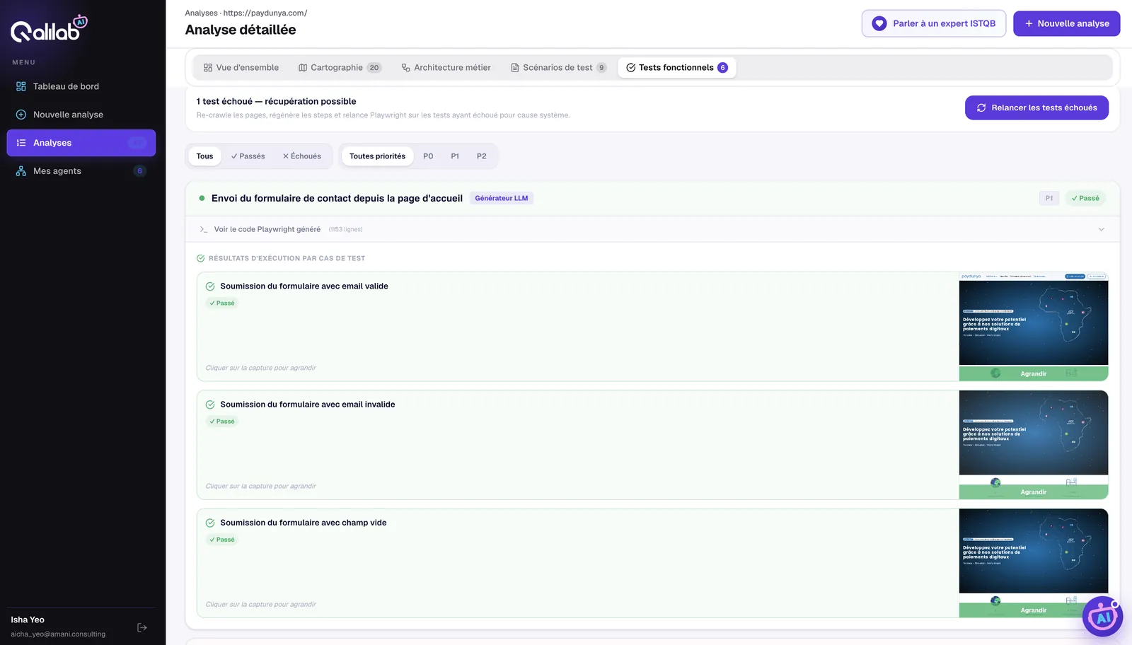 Livrable Tests fonctionnels